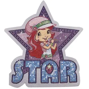 Hot selling products High Quality Custom Cartoon Logo Woven Patches for Clothing laser cut