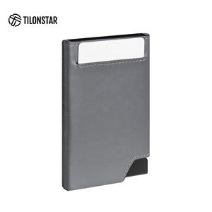TILONSTAR TVC501 Portefeuille pop-up en aluminium avec porte-monnaie en cuir de qualité supérieure Style léger Porte-cartes RFID pour hommes - Product Image 2