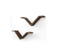 Étagère murale flottante en bois en forme de V de haute qualité, écologique, support de rangement mural, étagère décorative