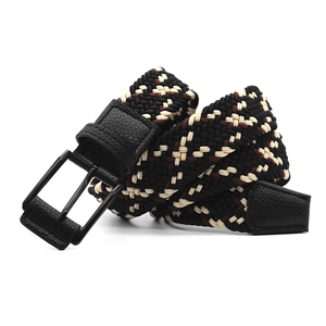LQbeltファッション生地ベルト弾性ベルト織りメンズベルト女性用卸売在庫工場 - Product Image 5