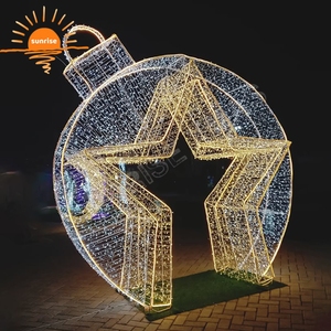 Arche lumineuse géante LED Père Noël, décoration de Noël, arche commerciale extérieure pour centre commercial, <span class=keywords><strong>rue</strong></span> de ville - Product Image 6