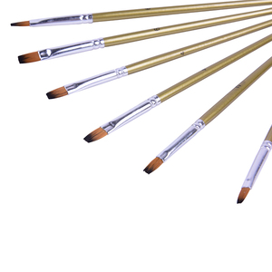 pincel de pintura de aceite 6 unids/set artística acuarela pintura acrílico pinceles pintura de la lona - Product Image 5