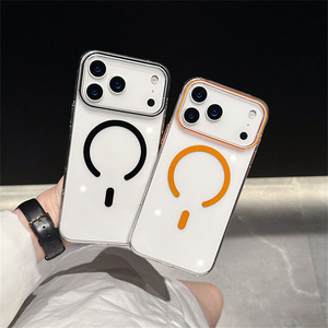 Funda Magnética Transparente para Teléfono Celular con <span class=keywords><strong>Carga</strong></span> Inalámbrica para <span class=keywords><strong>iPhone</strong></span> 17 Pro Max, Resistente a Golpes, Delgada, Protectora y Transparente - Product Image 2