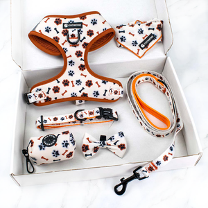 Personalisasi Set <span class=keywords><strong>Harness</strong></span> anjing terbaik, <span class=keywords><strong>Harness</strong></span> mewah untuk tali anjing, Set tas kotoran, aksesori anjing 2023 - Product Image 3