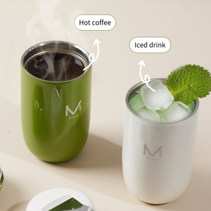 Tazze Termiche in Acciaio Inox con Coperchi, Tazze Termiche per Caffè con Cannuccia, Tazza da Viaggio per Caffè - Product Image 5