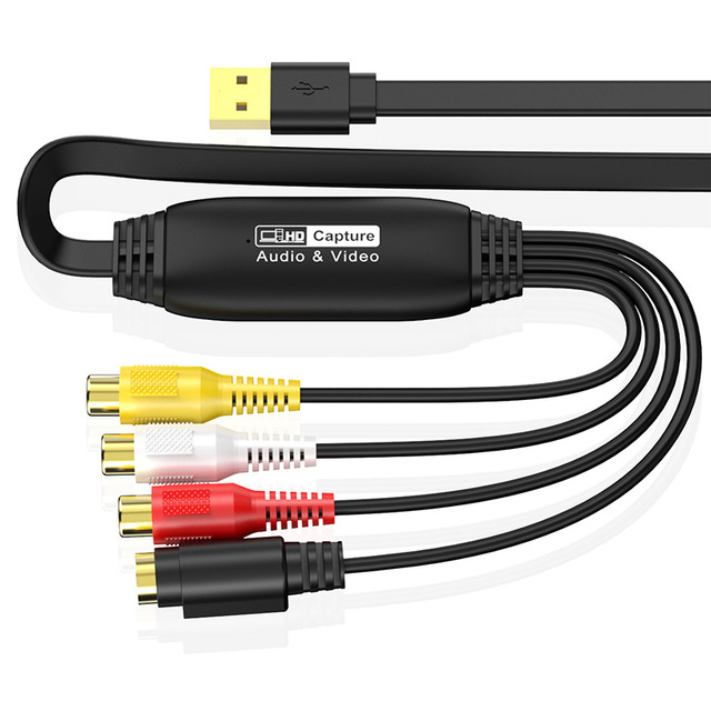 USB Video Capture Card Drive-Free AV Signal Capture Data Collector Support 1080PWIN System MAC