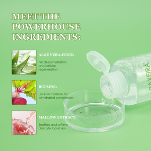 Eliminación de maquillaje de etiqueta privada Aloe Vera Facial Eye Lip Makeup Remover Water Cleansing Micellar Water Makeup Remover - Product Image 4