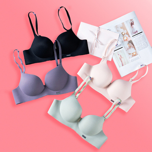 Dropshipping ragazze di moda semplice biancheria intima femminile Push up t-shirt reggiseno senza fili Comfort donna senza cuciture reggiseno - Product Image 1