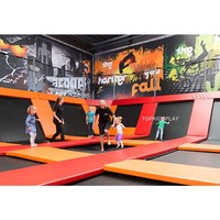 Parque de Trampolines Interior Personalizado con Zona de Juegos para Niños y Adultos, con Bungee Jumping y Fitness