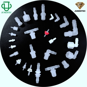 Rõ ràng Đen PP G1/4 "Nam chủ đề góc phải thẳng barb nối <span class=keywords><strong>90</strong></span> độ khuỷu tay uốn cong nam BSP Threaded ống thép gai phù hợp - Product Image 6