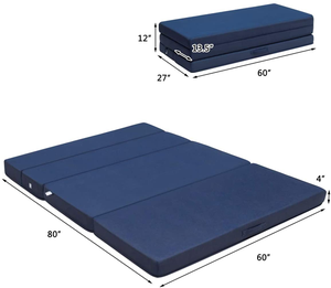 Matelas pliant en mousse à mémoire de forme PU, tailles personnalisées, <span class=keywords><strong>futon</strong></span> japonais pliable en trois pour la location, mobilier de chambre - Product Image 3