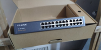TP-LINK commutateur Ethernet rapide 24 ports 24FE TL-SF1024D port RJ45 10/100Mbps MDI/MDIX MAC sans ventilateur bureau/rack plug and play