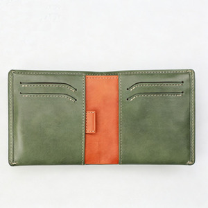 Zenos Japanese Style Genuine Leather Short Wallet Handmade Minimalist <b>Men's</b> Card Holder Coin <b>Purse</b> All-in-One - Product Image 2