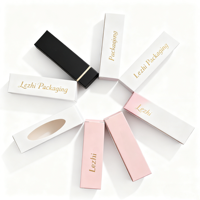 Boîte d'emballage cosmétique en carton écologique pour gloss à lèvres et rouge à lèvres, avec impression personnalisée
