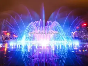 Kids Playing Floor Musical Fountains Outdoor Landscape Dancing Water Dry Deck Fountain Show