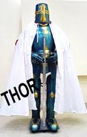 Toledo Combat Corps complet Armure médiévale Fait à la main Plus Size Knight Suit of Templar Replica avec fermeture à col en V