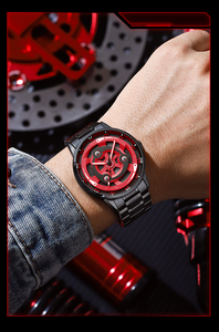 Nouvelle Montre Originale 3D Officielle <span class=keywords><strong>Anime</strong></span> à Quartz avec Cadran Rotatif 360° <span class=keywords><strong>en</strong></span> Forme de Roue de Moto, Étanche, Vente <span class=keywords><strong>en</strong></span> Gros - Product Image 3