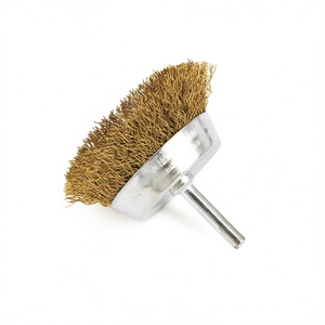 Brosse métallique en forme de tasse, tige de 6 mm, outil abrasif en acier pour le polissage des métaux - Product Image 2
