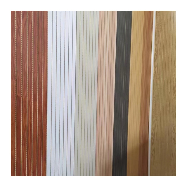 Multiple Style Indoor WPC Plastic Fluted Wall Panel Cladding Waterproof Eco-Friendly Fireproof Modern Design ISO Certified