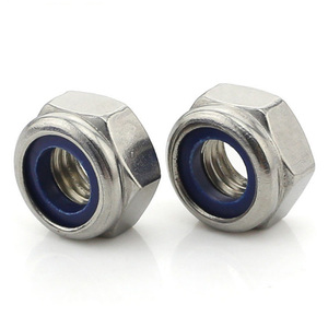 Nhà Máy <span class=keywords><strong>Custom</strong></span> <span class=keywords><strong>Made</strong></span> Mạ Kẽm Nylon Chèn Khóa Hex Right Left Chủ Đề Nylock Nylok Nut Nuts - Product Image 5