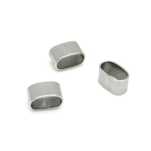 Anneaux de positionnement ovales en acier inoxydable Anno Jewelry, sans soudure, accessoires de bijouterie DIY pour la fabrication de bracelets - Product Image 3