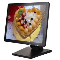 Monitor de Pantalla Táctil LED de 19 Pulgadas con Retroiluminación, Pantalla Cuadrada de 19 Pulgadas, Monitor de Pantalla Táctil Resistivo USB de 5 Cables