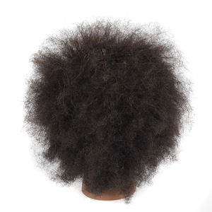 Tête d'enseignement de vrais cheveux moule de tête de <span class=keywords><strong>perruque</strong></span> Afro femelle africaine, moule de tête de cheveux bouclés moelleux femelle noire - Product Image 6