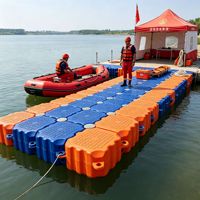 Système de pontons flottants modulaires personnalisés en PE pour marinas et sports nautiques, fabricant OEM ODM