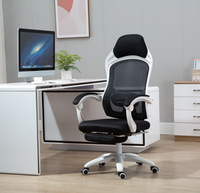 Chaise de bureau moderne de luxe en métal, inclinable, avec vérin à gaz, pivotante et accoudoirs articulés
