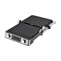 Grill 4 tranches avec plaque supérieure et inférieure indépendantes, écran LED, contrôle de la température pour un usage domestique