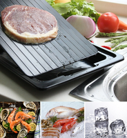 Plateau de décongélation rapide Thaw Master en aluminium naturel avec boîte de drainage, ustensile de cuisine