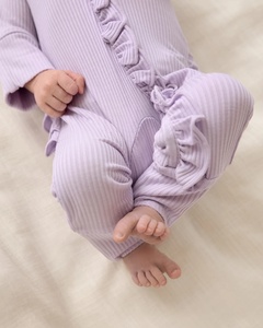 Tutina per Neonata in Fibra di Bambù con <span class=keywords><strong>Elegante</strong></span> Fascia in Pizzo, Comoda e Confortevole - Product Image 5