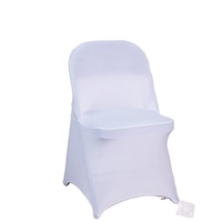 Housse de chaise pliante en Spandex 180 g/m² à haute élasticité, idéale pour mariages, événements et fêtes, ajustement universel, sans plis, durable, vente en gros