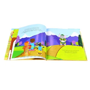 Libro de imágenes de tapa dura de impresión de libro de niños personalizado de fábrica profesional de China con impresión de sobrecubierta