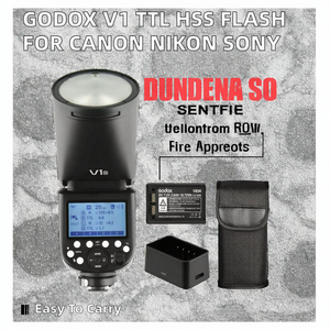Flash professionnel <span class=keywords><strong>Godox</strong></span> V1 V1C/N/S TTL HSS avec télécommande sans fil, Speedlite portable pour appareil photo - Product Image 2