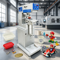 DOYAN Nouvelle machine d'impression par tampon pneumatique automatique monocolore avec cadre en acier inoxydable pour jouets et bouteilles en plastique