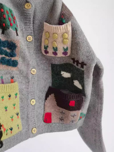 Vêtements pour enfants coréens, <span class=keywords><strong>pull</strong></span> en tricot pour garçons, automne, élégant, tendance, imprimé animal, en fibre acrylique, doux - Product Image 3
