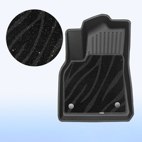 Tapis de sol de voiture en TPE sur mesure avec surface en tapis double couche, tapis antidérapants imperméables pour toutes les saisons