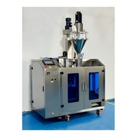 Machine d'emballage automatique de sachets préformés, équipement de remplissage et de scellage de type vis pour poudre, granulés et liquides
