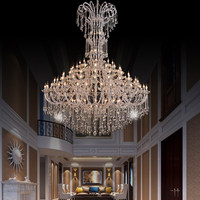 Nouveau Lustre LED Moderne de Luxe en Cristal 2026 pour Salons, Halls d'Hôtels, Maisons Duplex – Installation Élégante pour Projets