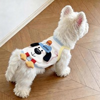 Gilet d'été 3D pour chat, motif dessin animé mignon, fin et respirant, pour petits animaux, chemise pour chiot