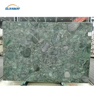 Einzigartige Luxus-Granitplatten Marmor grün Onyx Achat Dekor platte für Wand Hintergrund Küchen arbeits platte