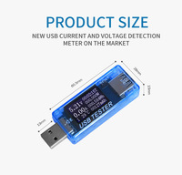 Medidor de corriente y voltaje USB, Detector de potencia, carga rápida Qc2.0/3,0 KWS-MX17