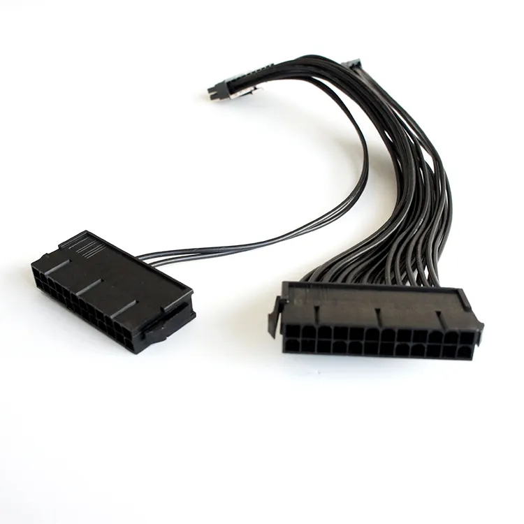 Custom Power Supply Splitter Dual Psu Cable Adapter 24 Pin 20+4 Pin Atx Motherboard Adapter Extension Cable