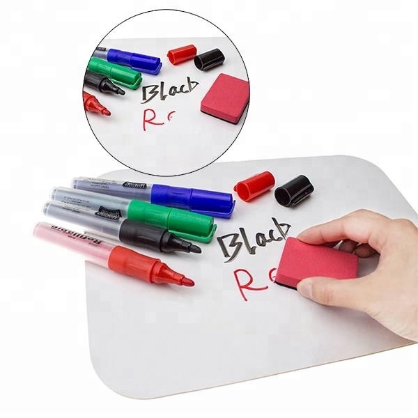 Reusable Refillable Automatic Whiteboard Marker Pen with Multi-color Refill Ink