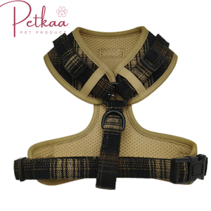 Harnais de sécurité pour chien le plus vendu - Harnais gilet réfléchissant à carreaux, réglable, anti-traction avec boucle rapide et respirant - Product Image 4