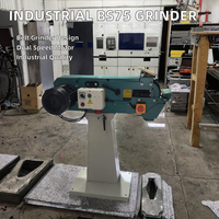 Meuleuse à bande industrielle BS75 2500/3300W pour travaux lourds, 75x2000mm, machine à ébavurer haute vitesse, moteur sans balais à double vitesse