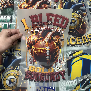 تيشيرتات مخصصة عالية الجودة مع شعار نقل Dtf تصاميم ملصقات طباعة نقل الحرارة الحديد على ملصقات 32 فرق - Product Image 5