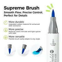 Ohuhu Honolulu Plus Series Supreme Rubber Brush Tip Markers Prix régulier