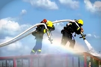 Tuyau d'incendie de 4 pouces avec raccord Camlock, tuyaux d'incendie en PVC tressé, tuyau en toile à simple enveloppe pour la lutte contre l'incendie